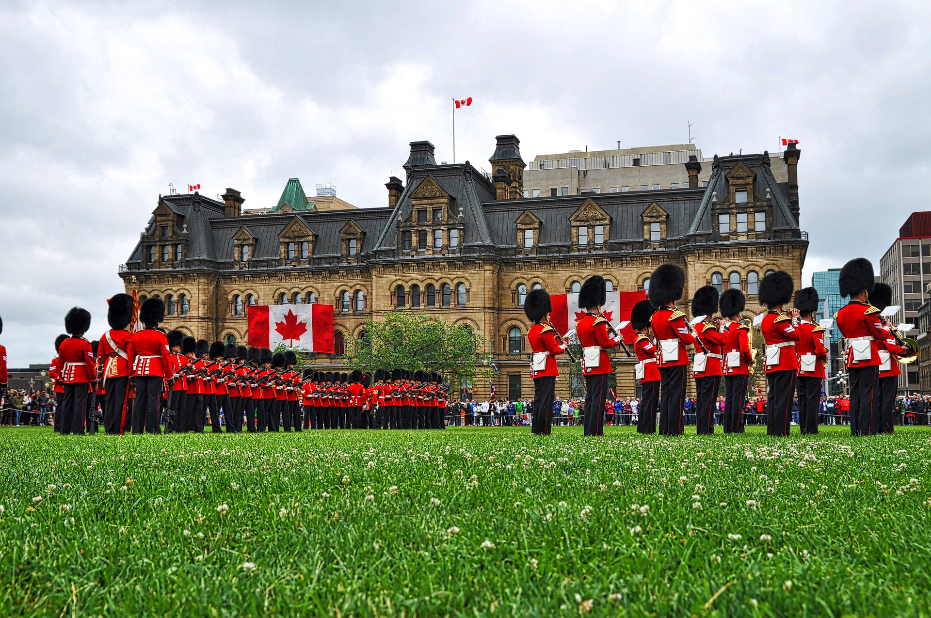 Ceremonial Guard on Parliament Hill, Ottawa