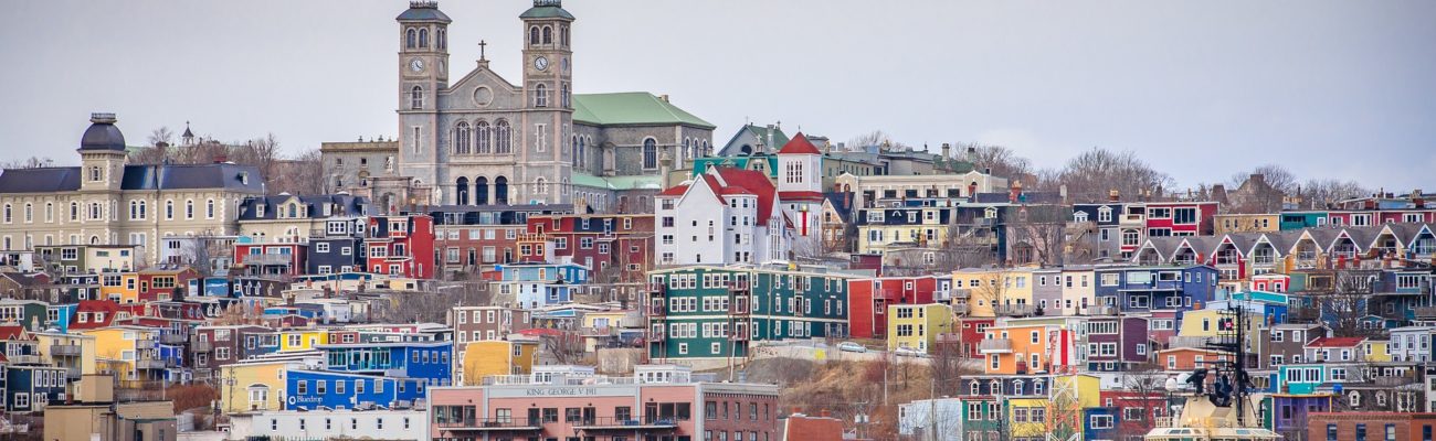 Colourful downtown St Johns, Newfoundland