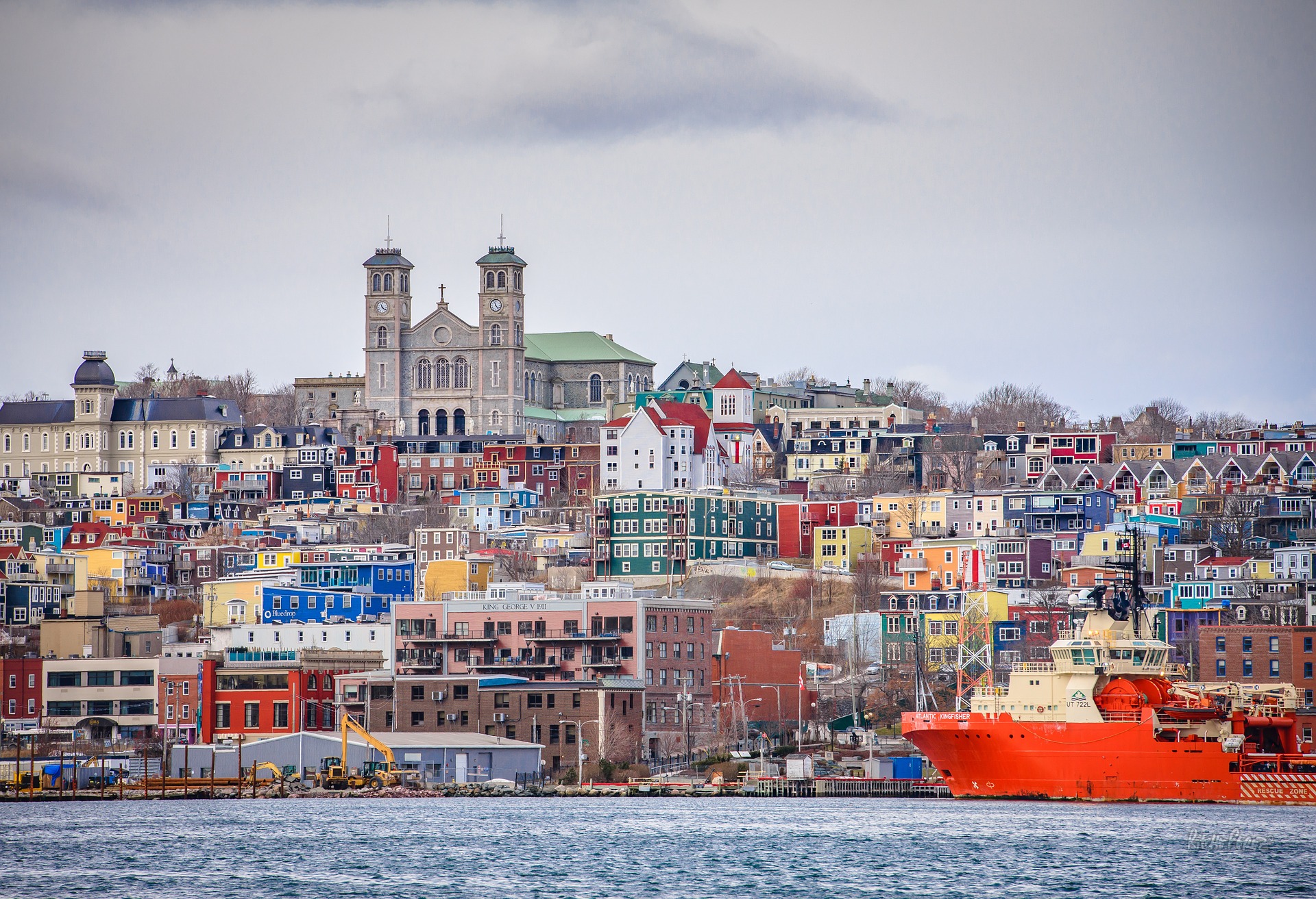 Colourful downtown St Johns, Newfoundland