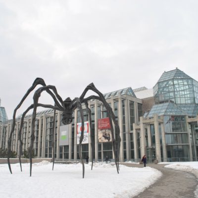 Maman statue and the National Gallery of Canada, Ottawa