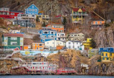 Colourful homes, St Johns, Newfoundland