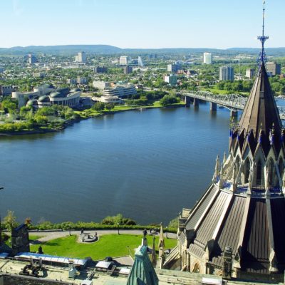 Ottawa River, Gatineau and the Library of the Canadian Parliament, Ottawa