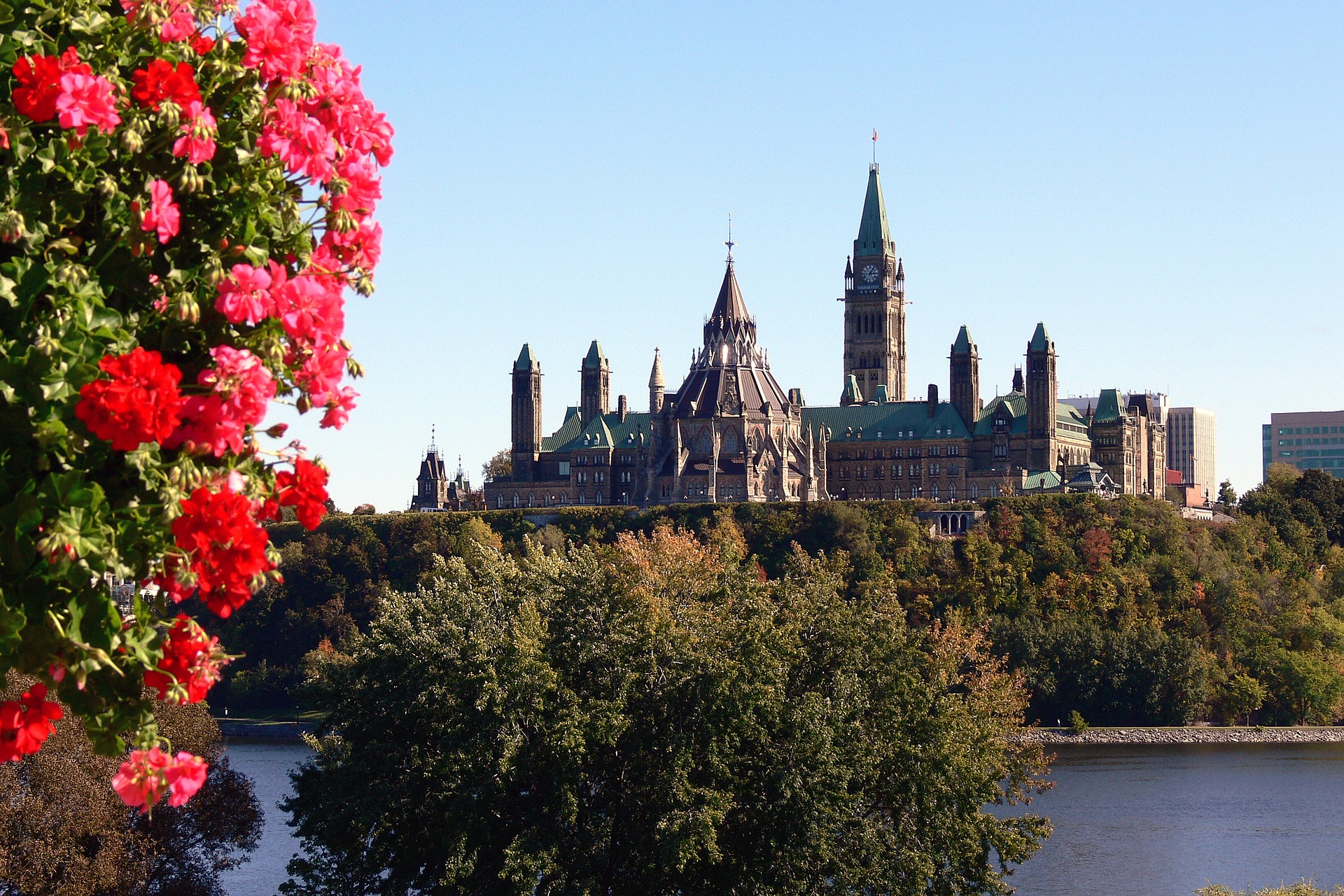 Parliament from across the Ottawa River, Ottawa