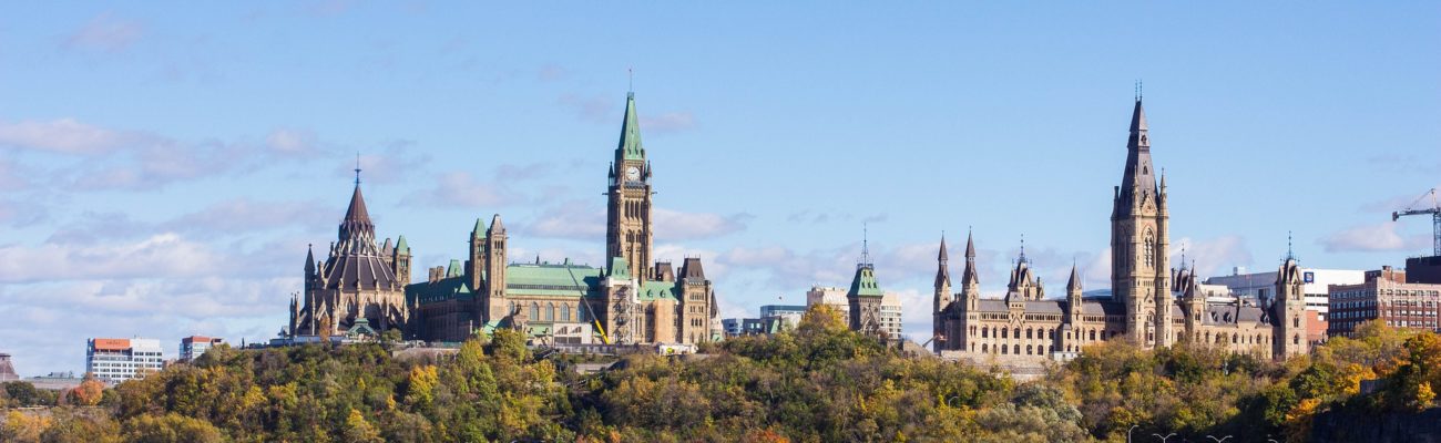 Parliament Hill from across the Ottawa River, Ottawa